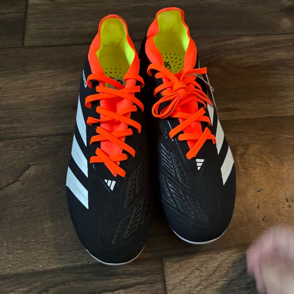 Adidas Men\'s Predator Pro FG Soccer Cleats Black Orange Size 9 NEW IG7777